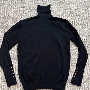 Black soft knit turtleneck NWOT